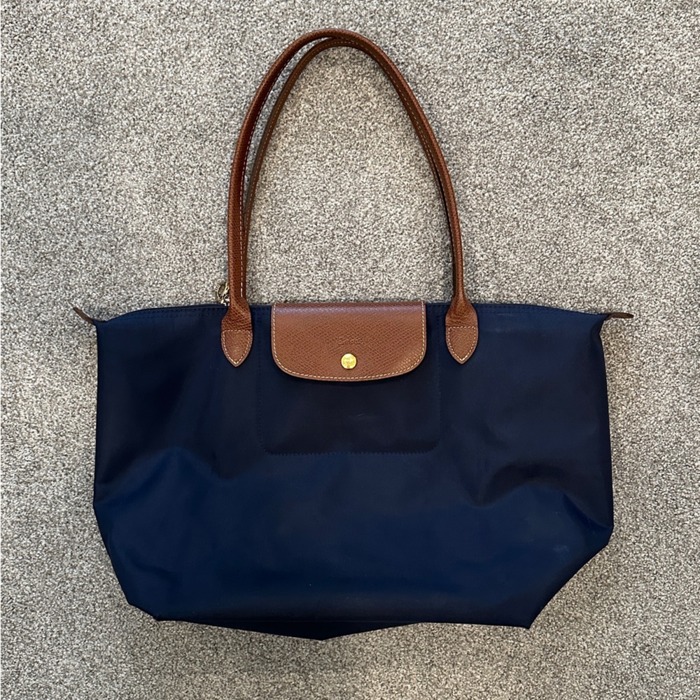 Longchamp Le Pliage Navy Tote